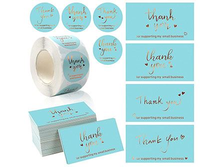 Hot Stamping Thank You Card
